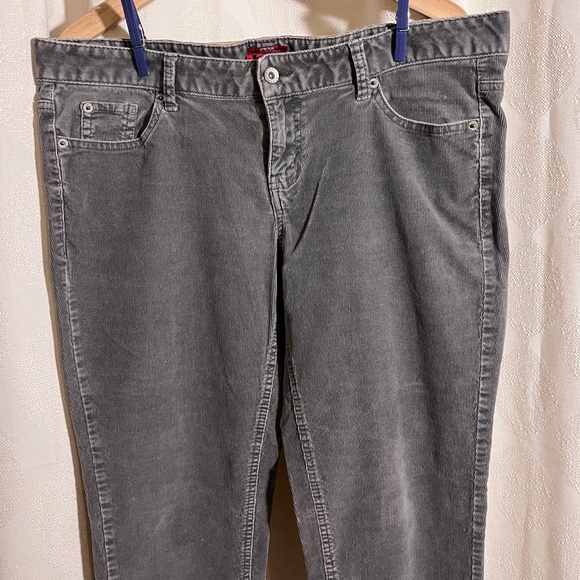 Lo-rise Merona Corduroy Skinny Jeans - Gray size 12 - Picture 3 of 9